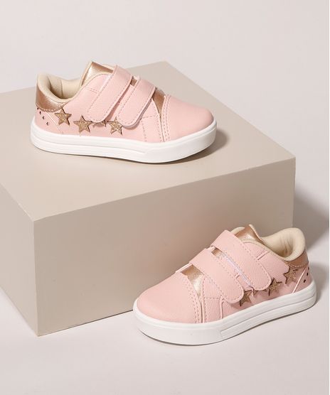 Tenis-Infantil-Cano-Baixo-com-Estrelas--Rosa-9987955-Rosa_1