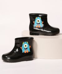 Galocha-Infantil-LueLua-Monstrinho-Preta-9987657-Preto_1