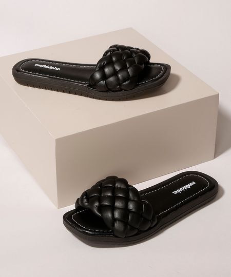 Rasteirinha-Infantil-Slide-Molekinha-Trancada-Preta-9986702-Preto_1