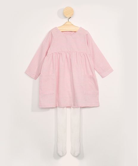 Vestido-Infantil-Listrado-Manga-Longa-Decote-Redondo---Meia-Calca-Off-White-9966255-Off_White_1