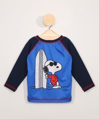 Camiseta-de-Praia-Infantil-Manga-Longa-Raglan-Snoopy-com-Protecao-UV50--Azul-9980526-Azul_1