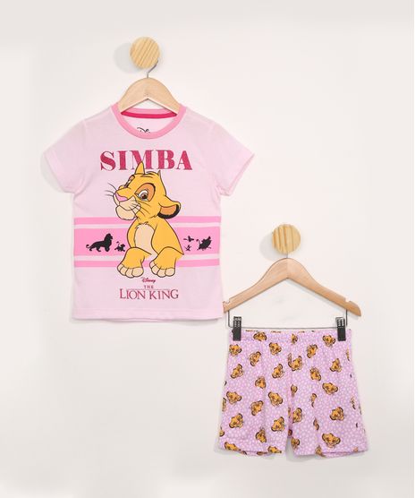 Pijama-Infantil-Manga-Curta-Estampado-O-Rei-Leao-Rosa-9983522-Rosa_1