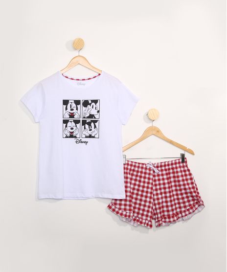 Pijama-Juvenil-Manga-Curta-Mickey-Xadrez-Branco-9970785-Branco_1