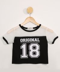 Blusa-Infantil-Manga-Curta-Cropped-com-Tela-Preta-9978055-Preto_1