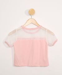 Blusa-Infantil-Manga-Curta-Cropped-com-Tela-Decote-Redondo-Rosa-9978055-Rosa_3