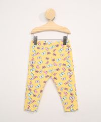 Calca-Legging-Infantil-Estampada-de-Borboletas-Amarela-9982315-Amarelo_1