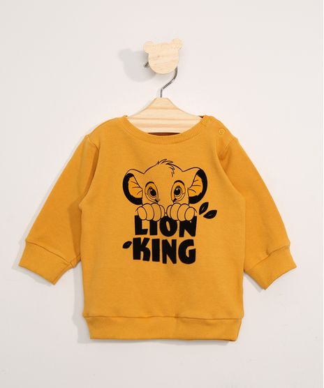 Blusa-de-Moletom-Infantil-Simba-Flocada-Mostarda-9980222-Mostarda_1