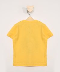 Camiseta-Infantil-Manga-Curta-Smiley--Just-Feel-Good--Amarela-9983664-Amarelo_3