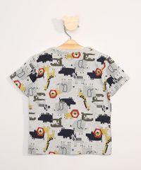 Camiseta-Infantil-Manga-Curta-Bichinhos-com-Bolso-Cinza-Mescla-Claro-9977110-Cinza_Mescla_Claro_2