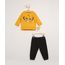 Conjunto-de-Moletom-Infantil-de-Blusa-Simba-Mostarda---Calca-Jogger-Preto-9979673-Preto_1