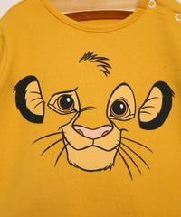 Conjunto-de-Moletom-Infantil-de-Blusa-Simba-Mostarda---Calca-Jogger-Preto-9979673-Preto_2