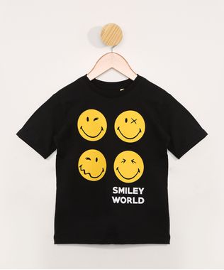 Camiseta-Infantil-Manga-Curta-Smiley-Preta-9983974-Preto_1