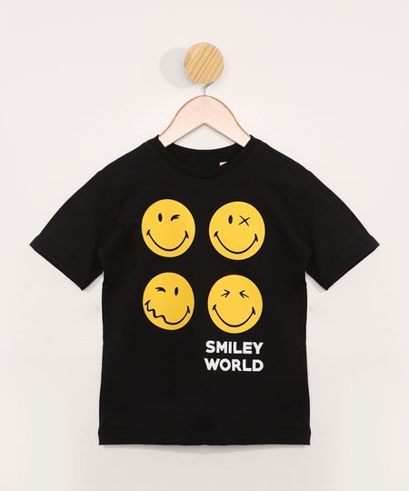 Camiseta-Infantil-Manga-Curta-Smiley-Preta-9983974-Preto_1