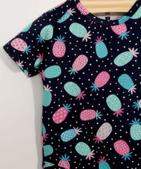 Conjunto-Body-Infantil-Manga-Curta-Estampado-de-Abacaxis-Azul-Marinho---Calca-Legging-Rosa-9967598-Rosa_3