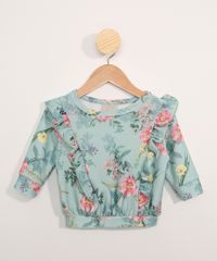 Blusa-de-Moletom-Infantil-Estampada-Floral-com-Babados-Verde-9977127-Verde_1