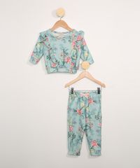 Blusa-de-Moletom-Infantil-Estampada-Floral-com-Babados-Verde-9977127-Verde_3
