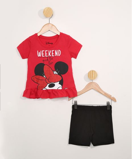 Pijama-Infantil-Manga-Curta-Minnie-Preto-9979020-Preto_1