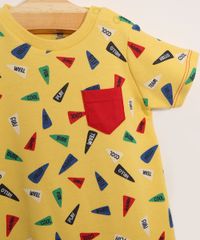 Macaquinho-Infantil-Manga-Curta-Estampado-de-Flamulas-com-Bolso-Amarelo-9981762-Amarelo_3