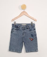 Bermuda-Jeans-Infantil-com-Patch-de-Planetas-Azul-Medio-9978495-Azul_Medio_1