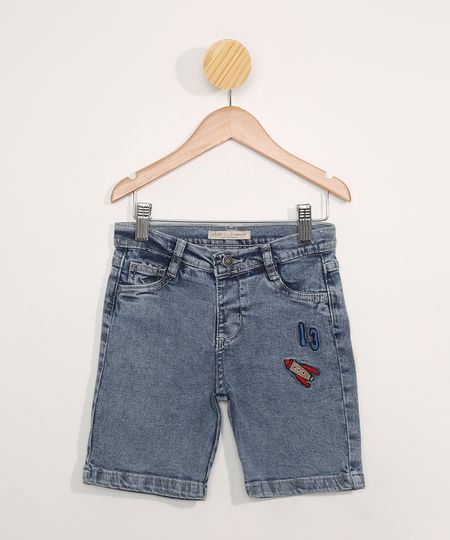 Bermuda-Jeans-Infantil-com-Patch-de-Planetas-Azul-Medio-9978495-Azul_Medio_1