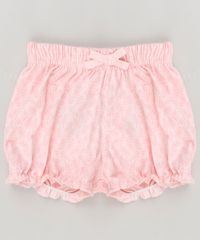 Short-Infantil-Estampado-de-Folhas-com-Raposa-em-Algodao---Sustentavel-Rosa-Claro-8934359-Rosa_Claro_2