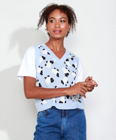 Colete-de-Trico-Feminino-Mindset-Estampado-de-Ovelhas-Decote-V-Azul-Claro-9993269-Azul_Claro_1 Colete-de-Trico-Feminino-Mindset-Estampado-de-Ovelhas-Decote-V-Azul-Claro-9993269-Azul_Claro_1