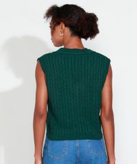 Colete-de-Trico-Feminino-Mindset-Texturizado-Tranca-Decote-V-Verde-Escuro-9993258-Verde_Escuro_2