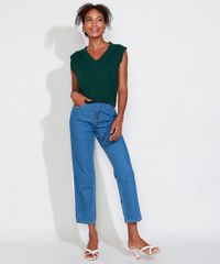 Colete-de-Trico-Feminino-Mindset-Texturizado-Tranca-Decote-V-Verde-Escuro-9993258-Verde_Escuro_3