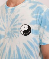 Camiseta-Masculina-Estampada-Manga-Curta-Tie-Dye-Smiley-Yin-Yang-Gola-Careca-Azul-9986246-Azul_2