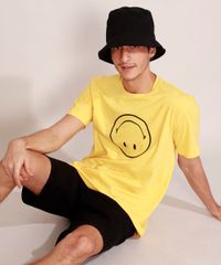 Camiseta-Masculina-Manga-Curta-Smiley-Gola-Careca-Amarela-9986247-Amarelo_6