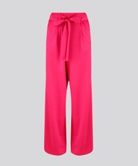 Calca-Feminina-Pantalona-de-Malha-com-Faixa-para-Amarrar-Pink-9253251-Pink_2