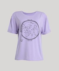 T-shirt-Feminina-Manga-Curta-com-Constelacoes--Lilas-9251624-Lilas_2