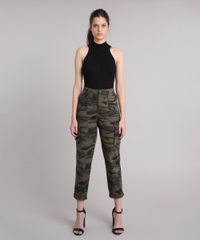 Calca-Feminina-Cintura-Alta-Mom-Pants-Cargo-Camuflado-Verde-Militar-9250599-Verde_Militar_3