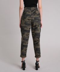Calca-Feminina-Cintura-Alta-Mom-Pants-Cargo-Camuflado-Verde-Militar-9250599-Verde_Militar_4