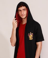 Capa-Masculina-Grifinoria-Harry-Potter-com-Capuz-Manga-Curta-Preta-8933799-Preto_6