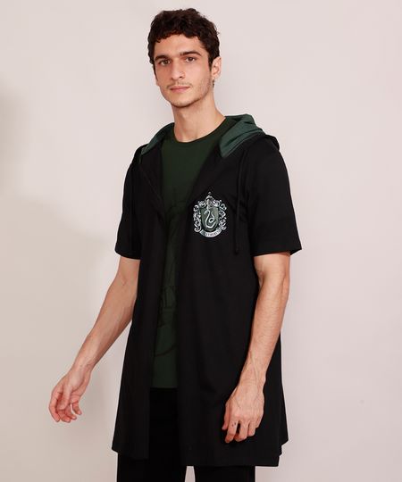 Capa-Masculina-Harry-Potter-Sonserina-com-Capuz-Manga-Curta-Preta-8933806-Preto_1