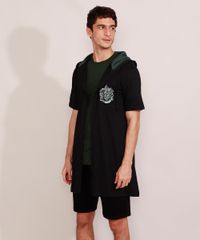 Capa-Masculina-Harry-Potter-Sonserina-com-Capuz-Manga-Curta-Preta-8933806-Preto_3