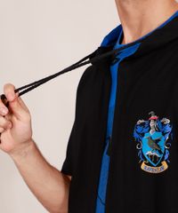 Capa-Masculina-Harry-Potter-Corvinal-com-Capuz-Manga-Curta-Preta-8933813-Preto_2