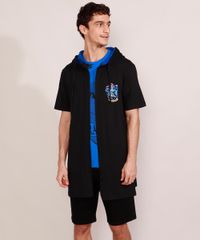 Capa-Masculina-Harry-Potter-Corvinal-com-Capuz-Manga-Curta-Preta-8933813-Preto_3