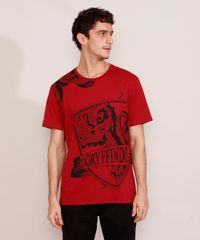 Camiseta-Masculina-Harry-Potter-Grifinoria-Manga-Curta-Gola-Careca-Vinho-9984924-Vinho_1