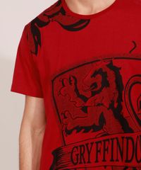 Camiseta-Masculina-Harry-Potter-Grifinoria-Manga-Curta-Gola-Careca-Vinho-9984924-Vinho_2