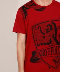 Camiseta-Masculina-Harry-Potter-Grifinoria-Manga-Curta-Gola-Careca-Vinho-9984924-Vinho_5