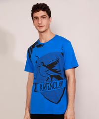 Camiseta-Masculina-Harry-Potter-Corvinal-Manga-Curta-Gola-Careca-Azul-9984926-Azul_1