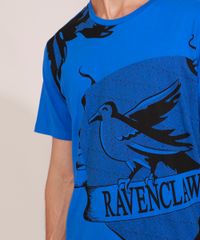 Camiseta-Masculina-Harry-Potter-Corvinal-Manga-Curta-Gola-Careca-Azul-9984926-Azul_2