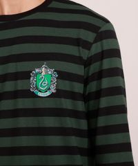 Camiseta-Masculina-Listrada-Harry-Potter-Sonserina-Manga-Longa-Gola-Careca-Verde-Escuro-9986228-Verde_Escuro_2