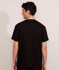 Camiseta-Masculina-Manga-Curta--No-Time--Gola-Careca-Preta-9981547-Preto_4