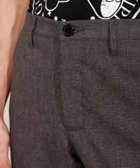 Calca-Masculina-Alfaiataria-Slim-Cropped-Estampada-Xadrez-Preta-9984782-Preto_4