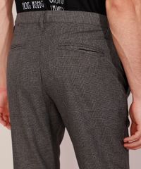 Calca-Masculina-Alfaiataria-Slim-Cropped-Estampada-Xadrez-Preta-9984782-Preto_6