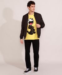 Camiseta-Masculina-Manga-Curta-Gato-Felix-Gola-Careca-Amarela-9985591-Amarelo_3