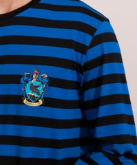 Camiseta-Masculina-Listrada-Harry-Potter-Corvinal-Manga-Longa-Gola-Careca-Azul-9986229-Azul_2